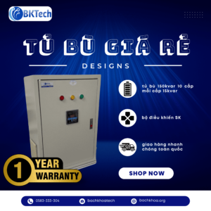 Tủ Tụ Bù 3 Pha 150kVAr Tự Động 10 Cấp SK – Bù Công Suất Phản Kháng cosϕ (cos phi) Chi Phí Hợp Lý