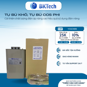 Tụ bù Samwha 50kVAr, Tụ bù công suất phản kháng Samwha SMB-4150500KT 50kVAr 3 Pha 415V (tụ dầu)