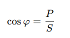 cos phi là gì? tính cos phi, cos phi thấp