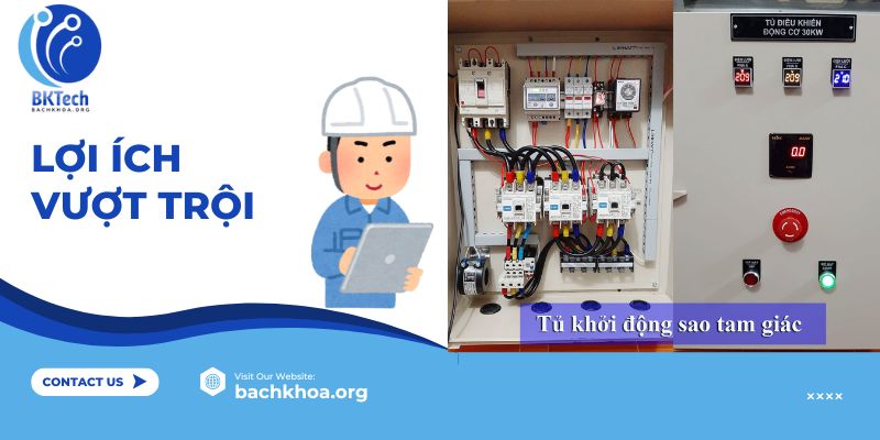 Tính chọn thiết bị Tủ Sao Tam Giác Cho Động Cơ Từ 5.5-7.5KW , Tủ Khởi Động Sao Tam Giác, tủ điện sao tạm giác, tủ điện khởi động sao tam giác - Giải Pháp Tối Ưu Cho Nhà Xưởng