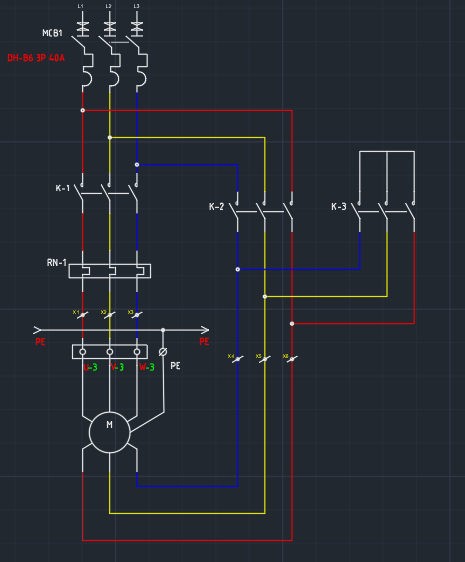 SƠ ĐỒ MẠCH KHỞI ĐỘNG SAO TAM GIÁC PLC